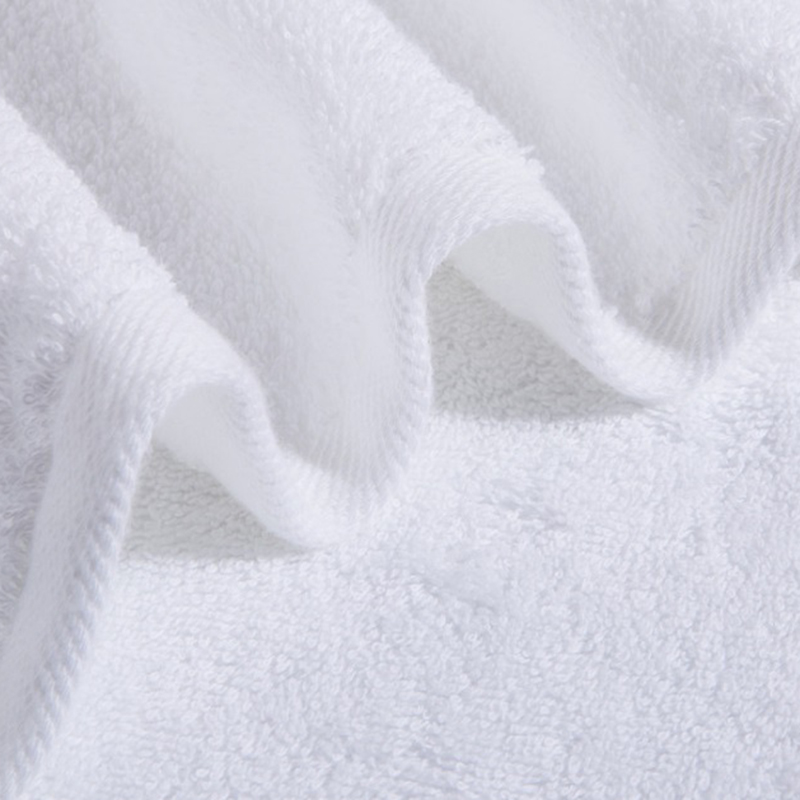 Toalhas brancas de tecido liso SanhooCotton Hotel (1)